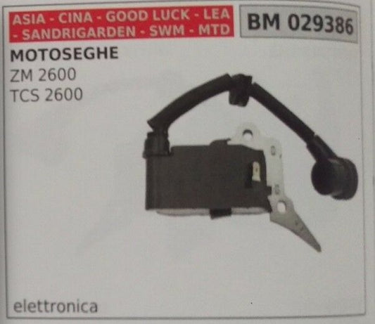 BOBINA MOTOSEGA ASIA CINA CINESE SANDRIGARDEN GOOD LUCK SWM ZM 2600 TCS2600
