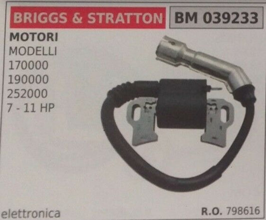 798616 BOBINA MOTORE BRIGGS & STRATTON MODELLO 17000 19000 252000 DA 7 A 11 HP