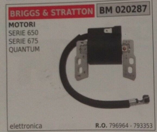 796964 793353 BOBINA ELETTRONICA MOTORE BRIGGS & STRATTON SERIE 650 675 QUANTUM