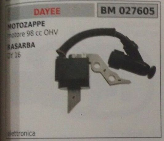 BOBINA ELETTRONICA MOTOZAPPA MOTORE DAYE 98cc OHV