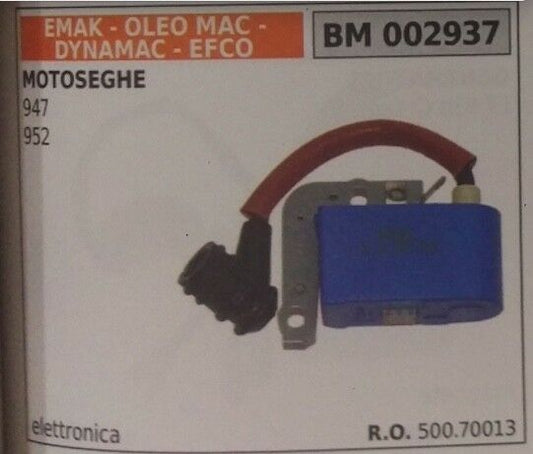 50070013 BOBINA ELETTRONICA MOTOSEGA EFCO EMAK DYNAMAC OLEOMAC 947 952