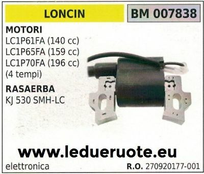 270920177001 BOBINA ELETTRONICA RASAERBA tosaerba MOTORE LONCIN KJ 530 SMH-LC