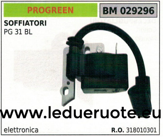 318010301 BOBINA ELETTRONICA centralina SOFFIATORE PROGREEN GREENCUT PG 31 BL