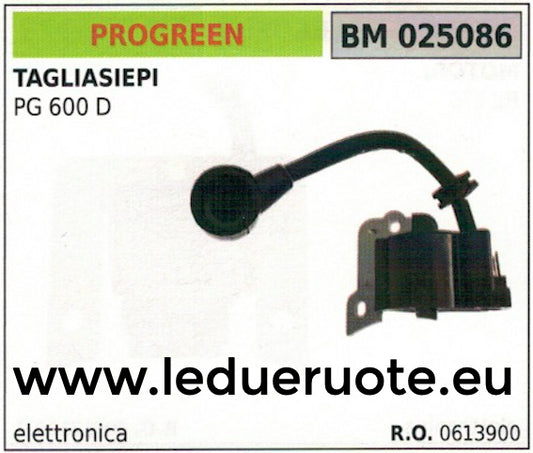 0613900 BOBINA ELETTRONICA TAGLIASIEPE TOSASIEPI PROGREEN GREENCUT PG 600D