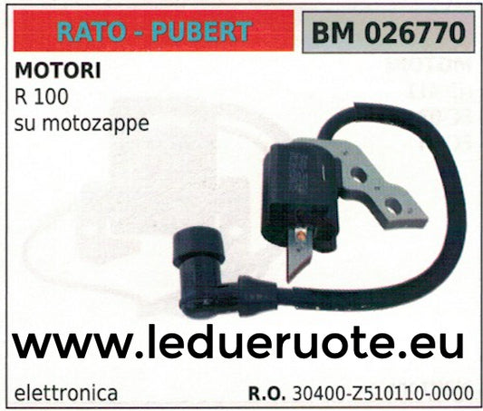 30400Z5101100000 BOBINA ELETTRONICA centralina MOTOZAPPA MOTORE PUBERT R100