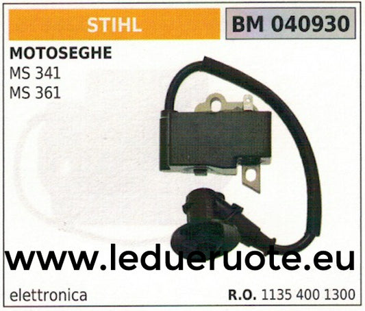 11354001300 BOBINA ELETTRONICA centralina MOTOSEGA STIHL MS 341 361