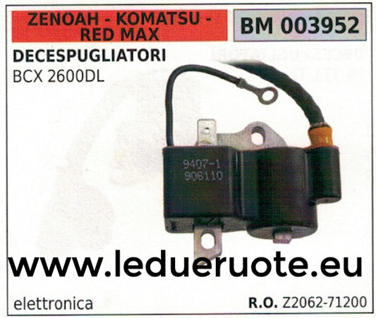 Z206271200 BOBINA ELETTRONICA DECESPUGLIATORE KOMATSU ZENOAH RED MAX BCX 2600DL