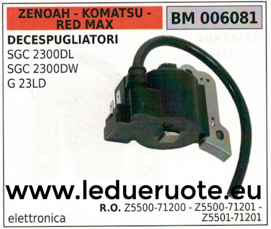 Z550171201 BOBINA DECESPUGLIATORE ZENOAH KOMATSU RED MAX SGC 2300 DL-DW G23LD
