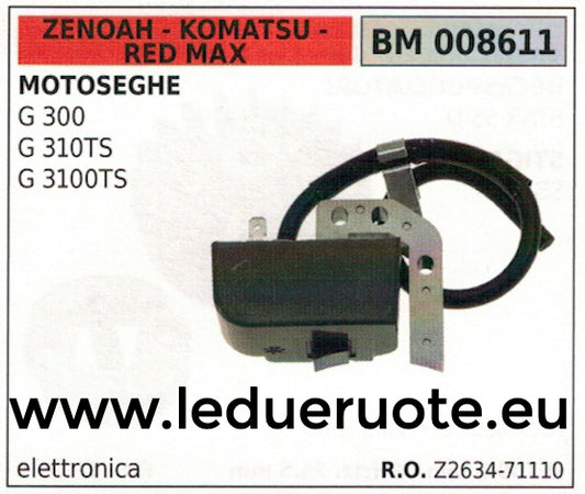Z263471110 BOBINA ELETTRONICA MOTOSEGA ZENOAH KOMATSU RED MAX G 300 310TS 3100TS