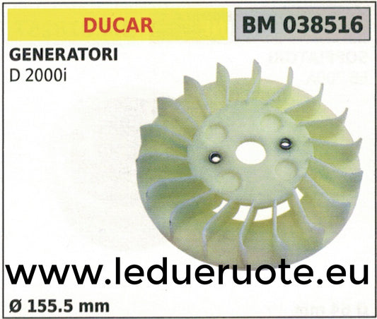VOLANO MAGNETICO magnete MOTOGENERATORE GRUPPO ELETTROGENO DUCAR D 2000i Ø155.5