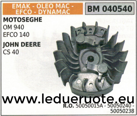 50050015A 50050238 VOLANO MAGNETICO magnete ventola MOTOSEGA JOHN DEERE CS 40