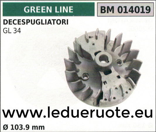 VOLANO MAGNETICO magnete ventola DECESPUGLIATORE GREENLINE GL 34 Ø 103.9
