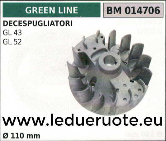 VOLANO MAGNETICO magnete ventola DECESPUGLIATORE GREENLINE GL 43 52 Ø 110