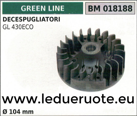VOLANO MAGNETICO magnete ventola DECESPUGLIATORE GREENLINE GL 430 ECO Ø104