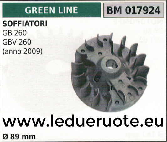VOLANO MAGNETICO magnete ventola SOFFIATORE GREEN LINE GB GBV 260 2009 Ø89mm