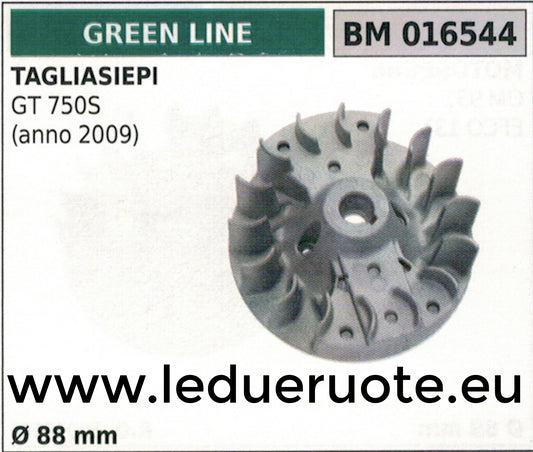 VOLANO MAGNETICO magnete ventol TAGLIASIEPE TOSASIEPI GREEN LINE GT 750S '09 Ø88