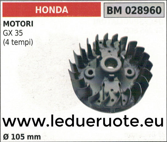 VOLANO MAGNETICO magnete ventola MOTORE HONDA GX 35 4T Ø 105