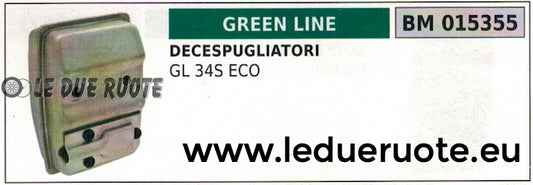MARMITTA SILENZIATORE SCARICO DECESPUGLIATORE GREENLINE GREENCUT GL 34S ECO