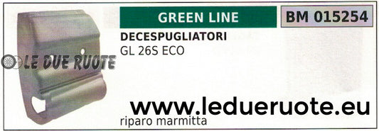 RIPARO MARMITTA SILENZIATORE DECESPUGLIATORE GREENLINE GREENCUT GL 26S ECO