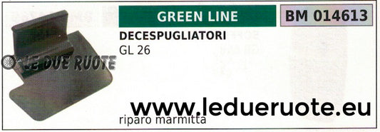 RIPARO MARMITTA SILENZIATORE SCARICO DECESPUGLIATORE GREENLINE GREENCUT GL 26