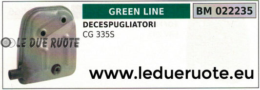 MARMITTA SILENZIATORE SCARICO DECESPUGLIATORE GREENLINE GREENCUT CG 335 S