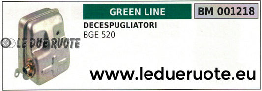 MARMITTA SILENZIATORE SCARICO DECESPUGLIATORE GREENLINE GREENCUT BGE 520
