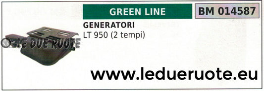 SCARICO MARMITTA SILENZIATORE GENERATORE GRUPPO ELETT GREENLINE GREENCUT LT 950
