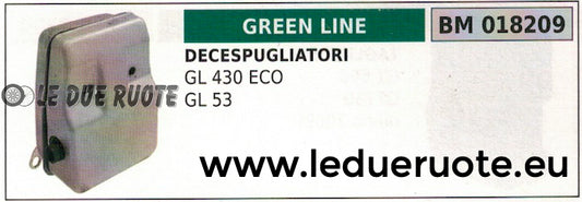 SCARICO MARMITTA SILENZIATORE DECESPUGLIATORE GREENLINE GREENCUT GL430 ECO GL43