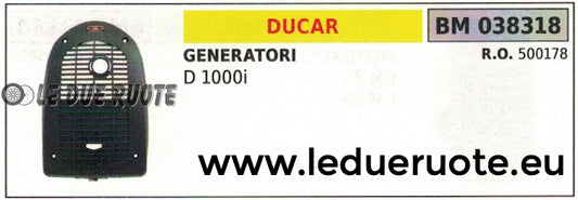 500178 SILENZIATORE MARMITTA SCARICO MOTO GENERATORE GRUPPO DUCAR D1000i