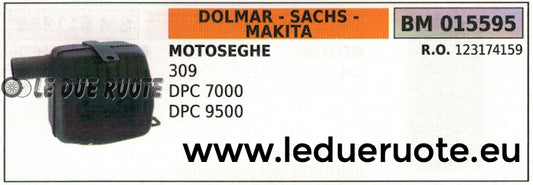 123174159 SILENZIATORE MARMITTA MOTOSEGA DOLMAR SACHS MAKITA 309 DPC 7000 9500