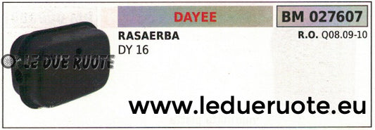 Q08.09-10 SILENZIATORE MARMITTA SCARICO RASAERBA TOSAERBA MOTORE DAYE DY 16