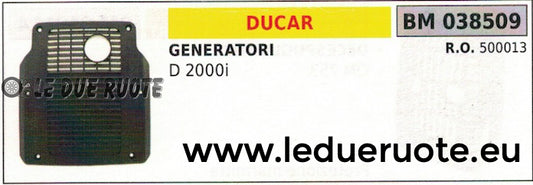 RIPARO SUPPORT SILENZIATORE MARMITTA SCARICO MOTO GENERATORE GRUPPO DUCAR D2000i