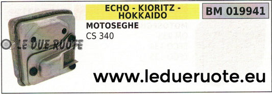 SILENZIATORE MARMITTA SCARICO COMPLETO MOTOSEGA ECHO KIORITZ HOKKAIDO CS 340