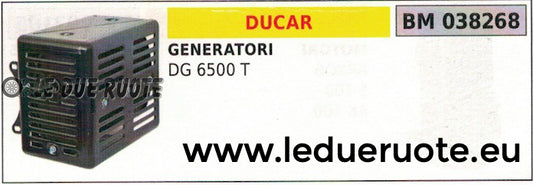 SILENZIATORE MARMITTA SCARICO COMPLETO MOTOGENERATORE GRUPPO DUCAR DG 6500T
