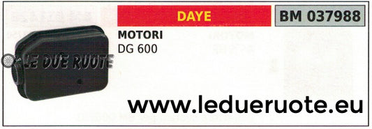 SILENZIATORE MARMITTA SCARICO MOTORE DAYE DG 600