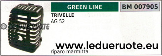 RIPARO SCARICO MARMITTA TRIVELLA MOTOTRIVELLA GREENLINE GREENCUT AG52
