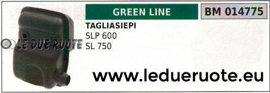 SCARICO MARMITTA TAGLIASIEPI TOSASIEPE GREENLINE GREENCUT SLP 600 SL 750