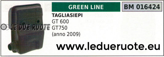 SILENZIATOR SCARICO MARMITTA TAGLIASIEPI TOSASIEPE GREENLINE GREENCUT GT 600 750