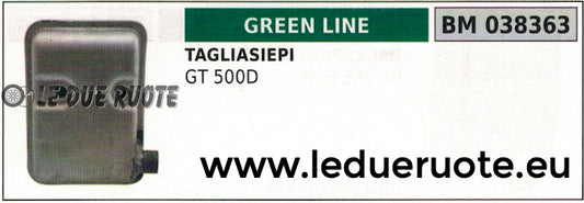 SCARICO MARMITTA SILENZIATORE TAGLIASIEPI TOSASIEPE GREENLINE GREENCUT GT 500D