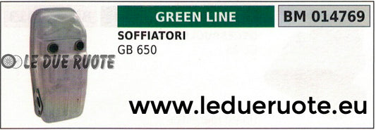 SCARICO MARMITTA SILENZIATORE SOFFIATORE GREENLINE GREENCUT GB 650