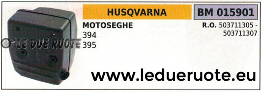 503711305 MARMITTA SCARICO SILENZIATORE MOTOSEGA HUSQVARNA 394 395