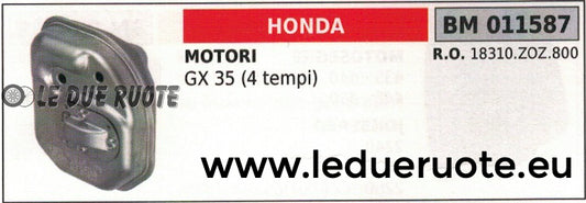 18310ZOZ800 SILENZIATORE MARMITTA SCARICO MOTORE HONDA GX 35 4T