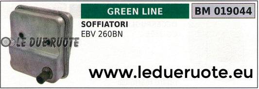 SCARICO MARMITTA SILENZIATORE SOFFIATORE GREENLINE GREENCUT EBV 260BN