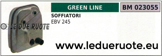 SCARICO MARMITTA SILENZIATORE SOFFIATORE GREENLINE GREENCUT EBV 245