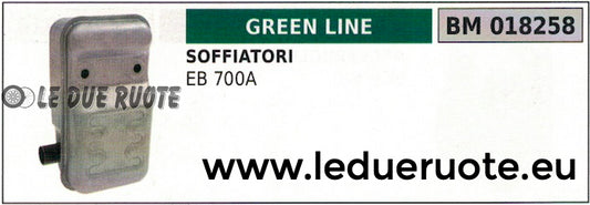 SCARICO MARMITTA SILENZIATORE SOFFIATORE GREENLINE GREENCUT EB 700A
