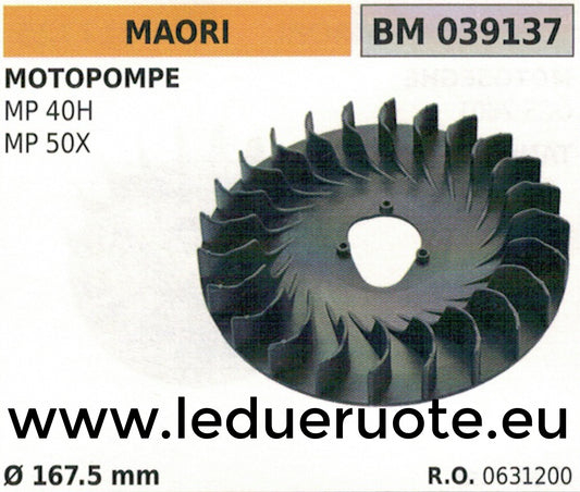 0631200 VOLANO magnete VENTOLA MOTOPOMPA POMPA IRRORATRICE MAORI MP 40H 50X