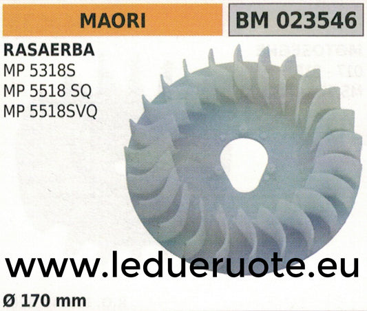 VOLANO magnete VENTOLA RASAERBA TOSAERBA MAORI MP 5318S 5518 SV1 SQ Ø 170