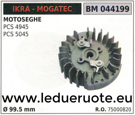 75000820 VOLANO MAGNETICO magnete ventola MOTOSEGA IKRA MOGATEC 4945 5045 Ø99.5