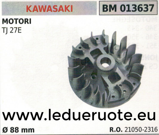 210502316 VOLANO MAGNETICO magnete DECESPUGLIATORE MOTORE KAWASAKI TJ 27 E Ø88