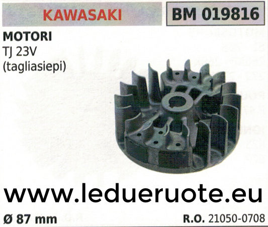 210500708 VOLANO MAGNETICO magnete TAGLIASIEPI TOSAS MOTORE KAWASAKI TJ 23V Ø87